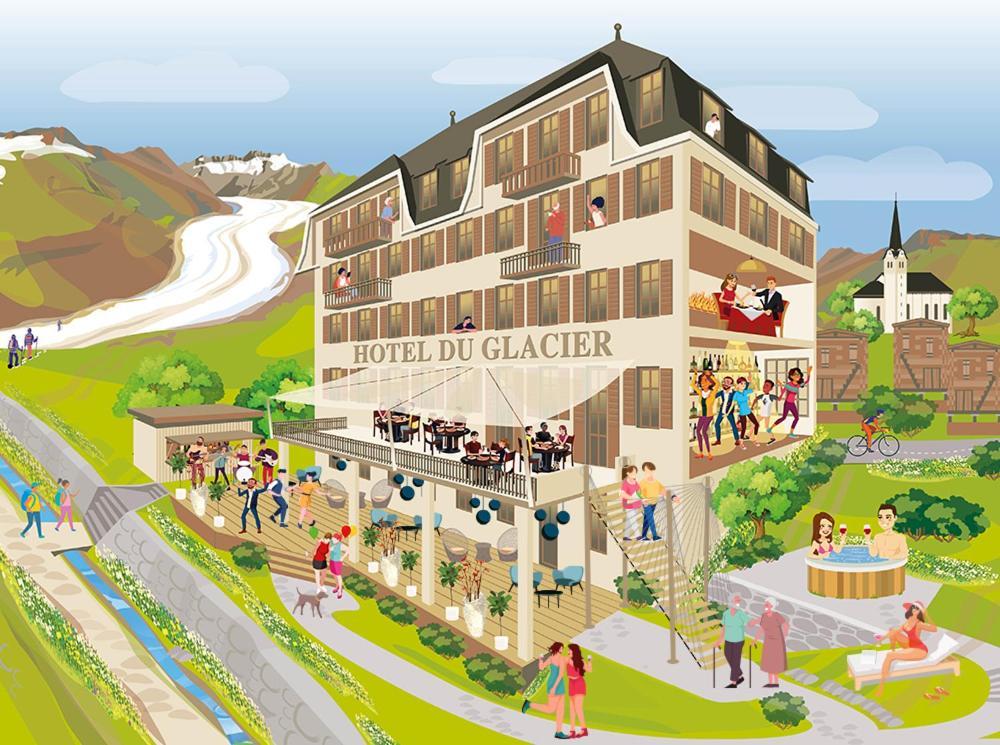 Du Glacier Boutique & Traditions Hotel Fiesch Buitenkant foto